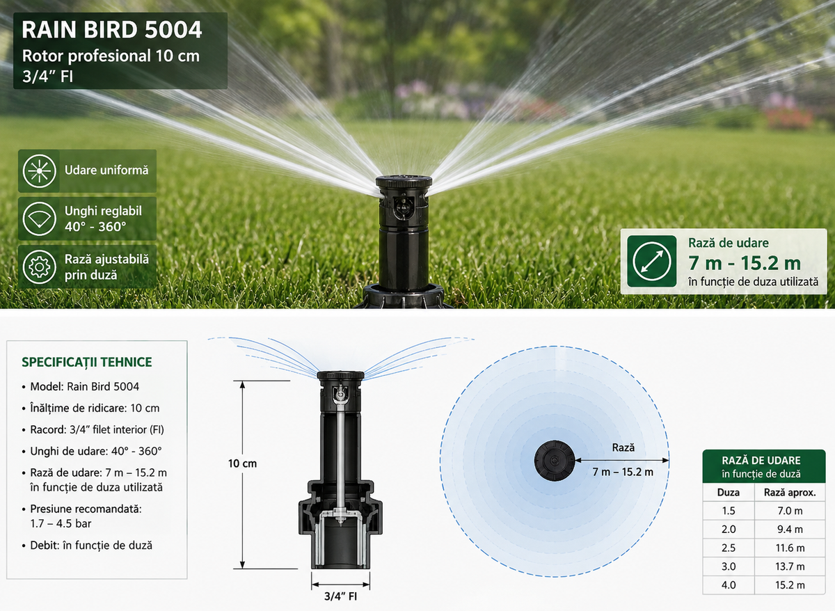 Aspersor Rain Bird 5004